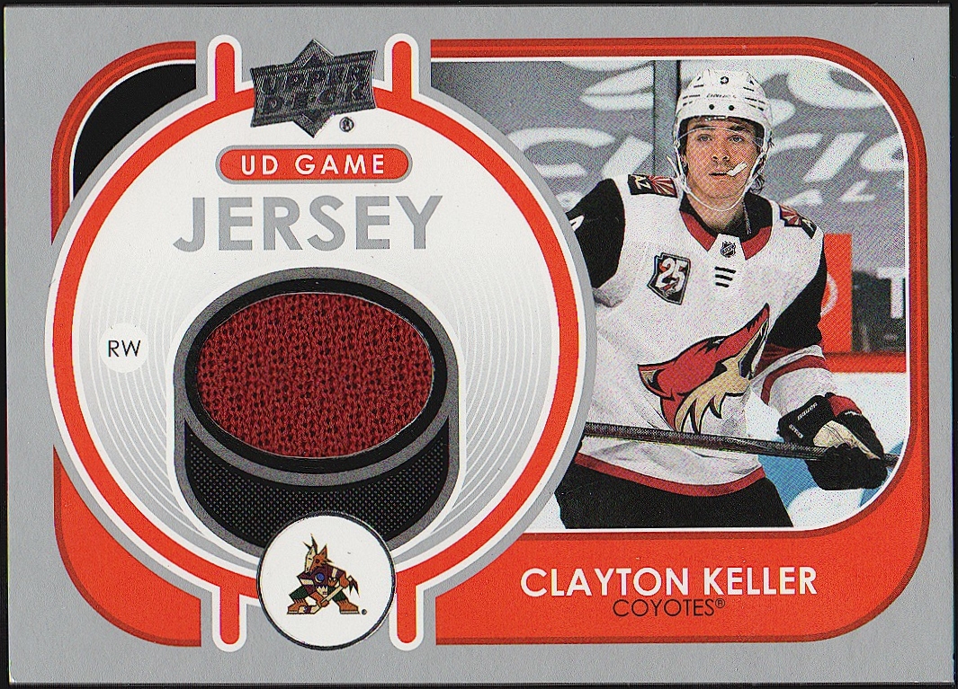 2021-22 Upper Deck Game Jerseys #GJCK Clayton Keller (image for) 2021-22 Upper Deck Game Jerseys #GJCK Clayton Keller