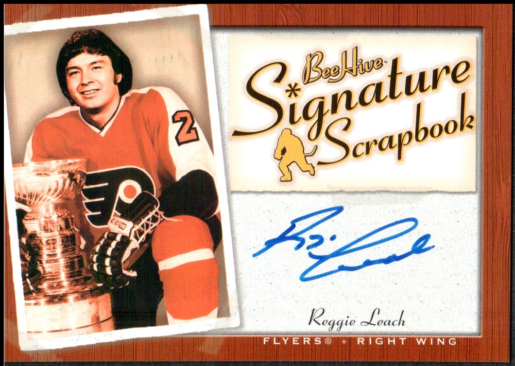 2005-06 Beehive Signature Scrapbook #SSRL Reggie Leach AUTO (image for) 2005-06 Beehive Signature Scrapbook #SSRL Reggie Leach AUTO