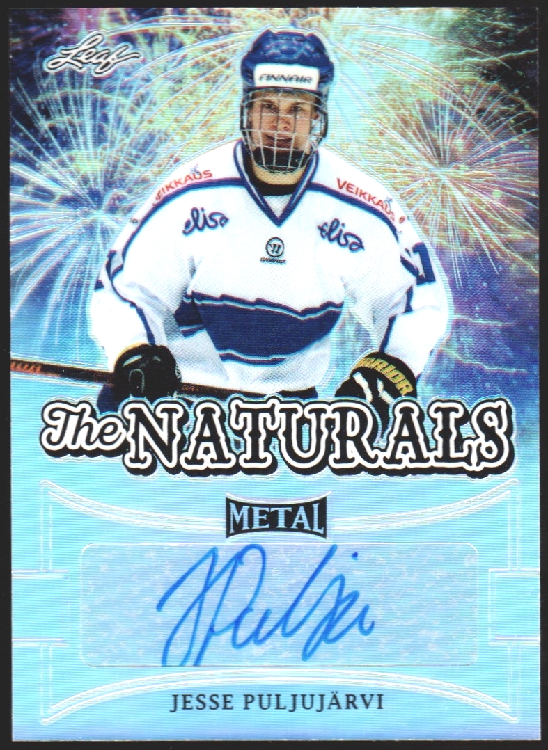 (image for) 2015-16 Leaf Metal The Naturals #TNJP1 Jesse Puljujarvi 10/25 - AUTO