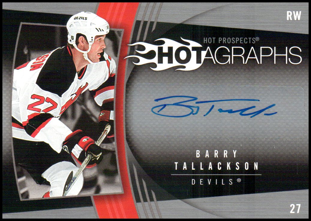 2006-07 Hot Prospects Hotagraphs #HBT Barry Tallackson (image for) 2006-07 Hot Prospects Hotagraphs #HBT Barry Tallackson